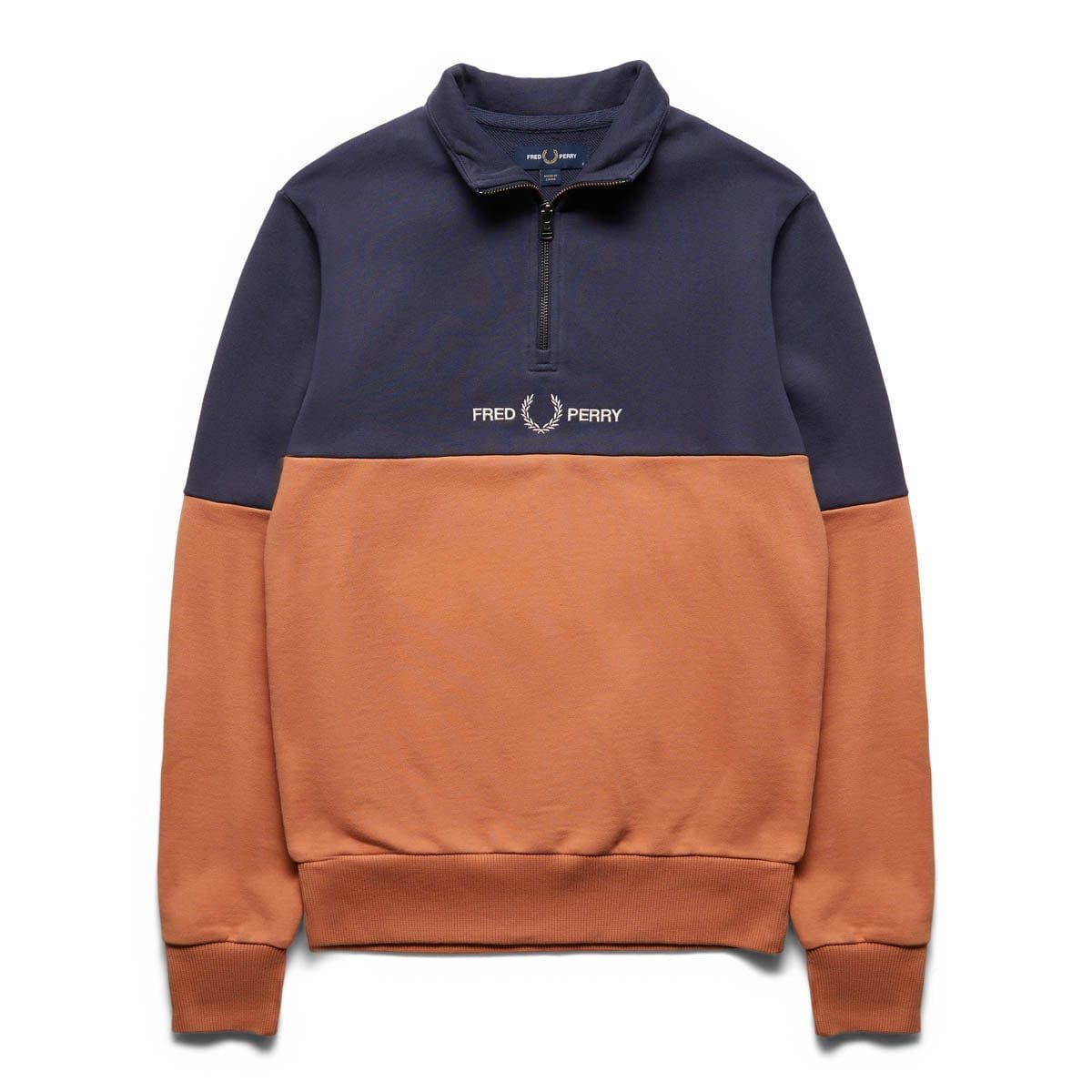 COLOURBLOCK HALF ZIP SWEATSHIRT