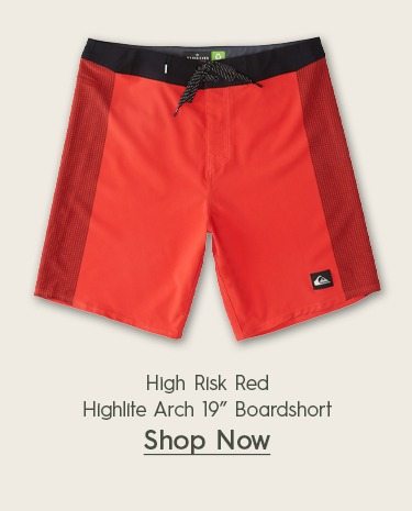 Highlite Arch 19" Boardshorts HIGH RISK RED