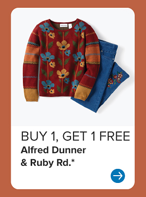 Buy 1, get 1 free Alfred Dunner and Ruby Road.