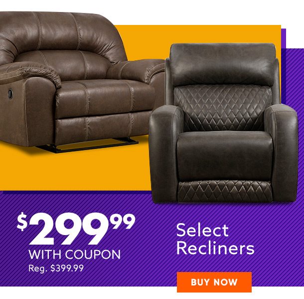 $299.99 select recliners