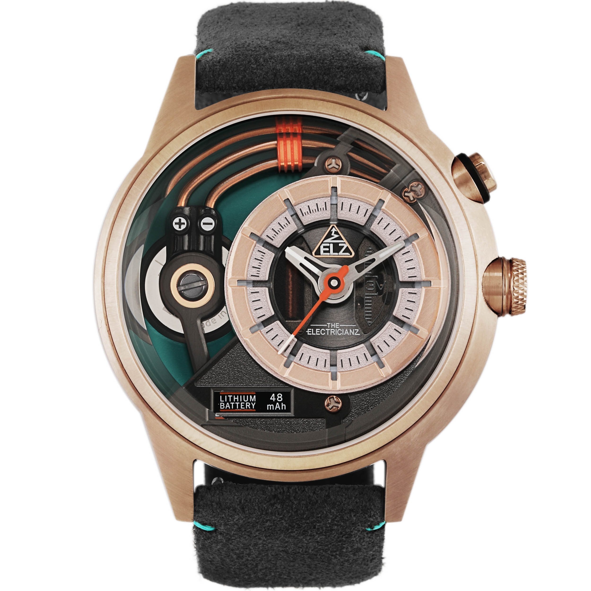 The Electricianz Cazino Rose Gold Green