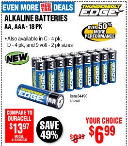 View AAA Alkaline Batteries 18 Pk