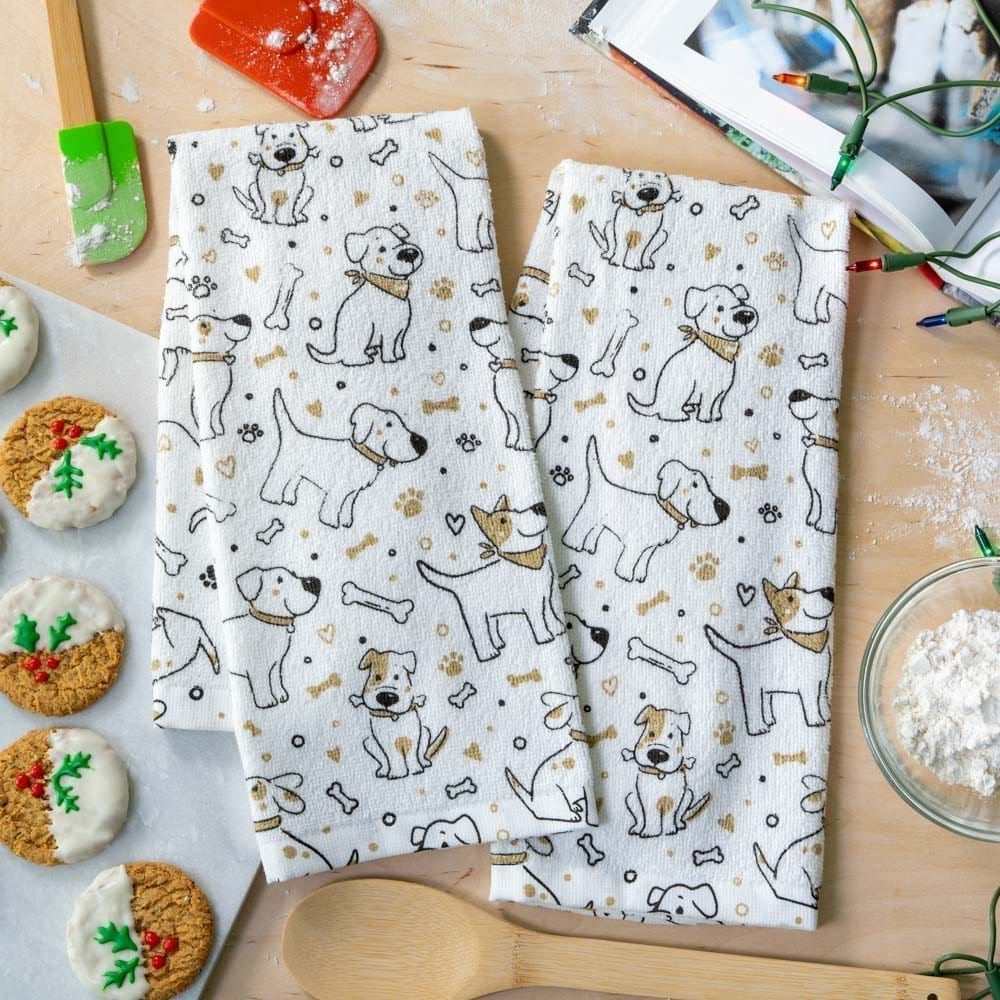 Image of Happy Pups Kitchen Towels (Set of 2)