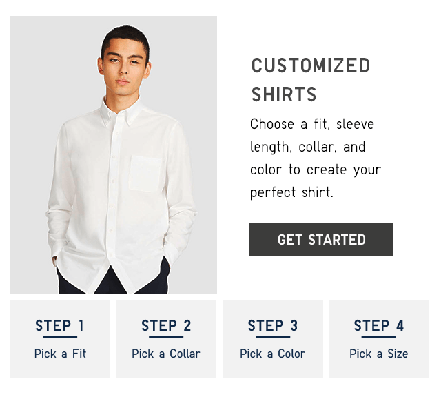 CUSTOMIZED SHIRTS - GET STARTED