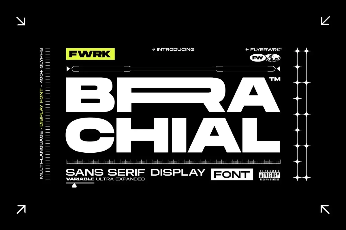 Brachial - Ultra Wide Font