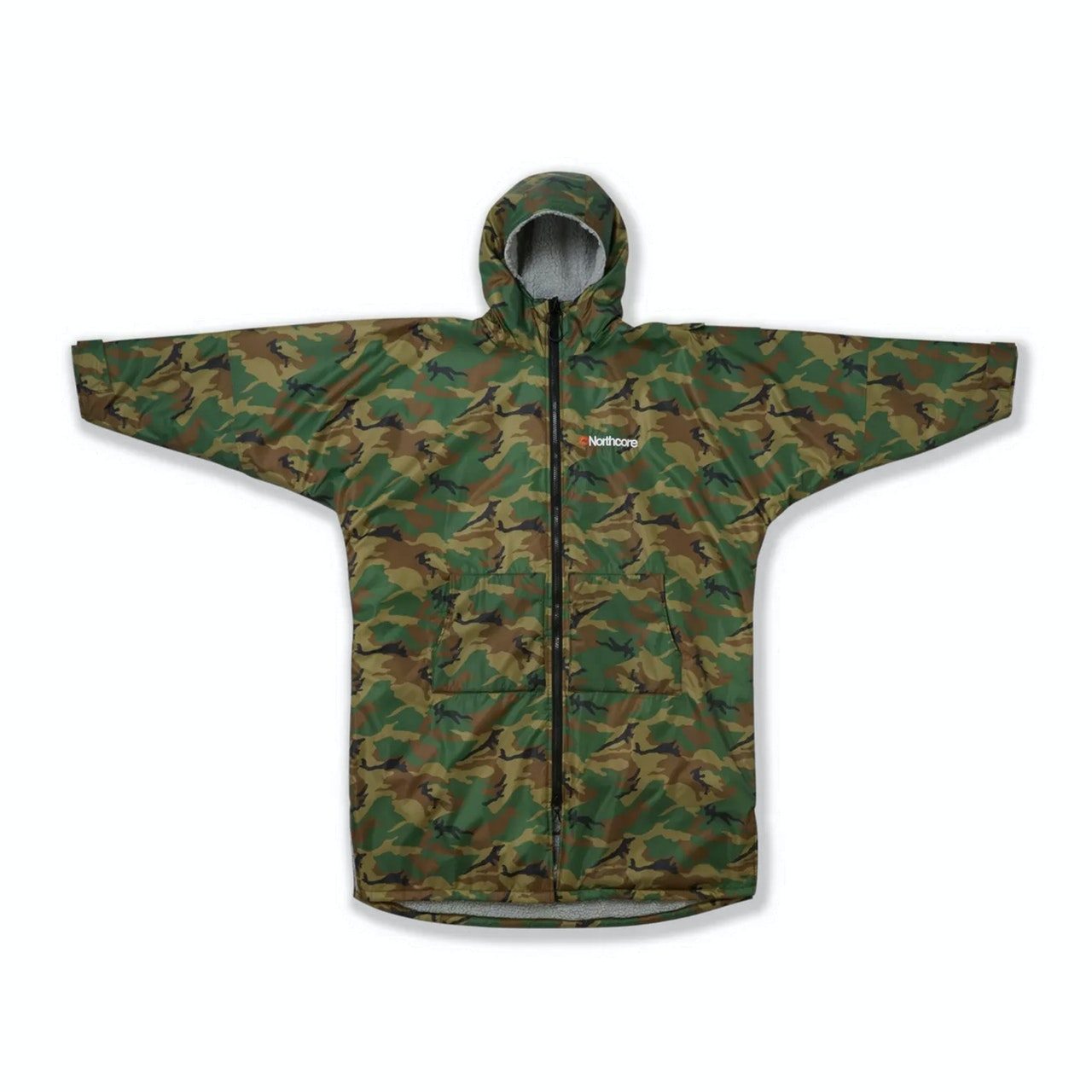 Northcore Beach Basha Sport Long Sleeve Changing Robes - Camo