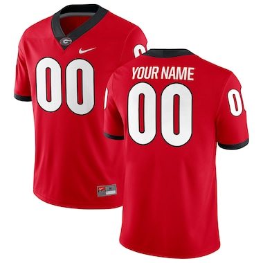 Georgia Bulldogs Nike Football Custom Game Jersey - Red