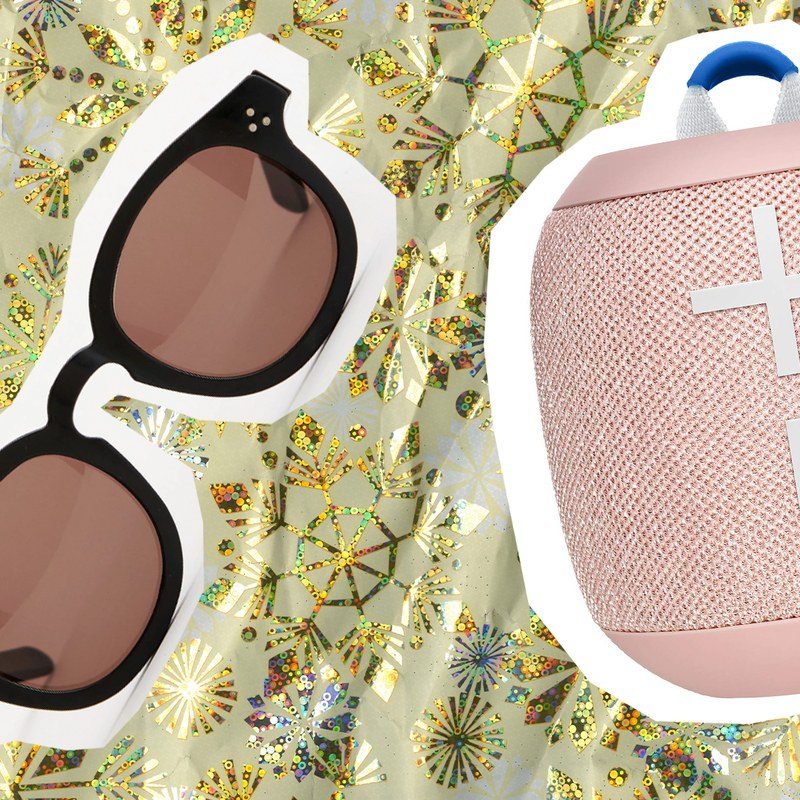 A ceramic dripper, a pair of sunglasses and a speaker
