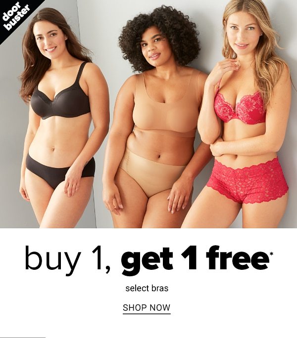 Buy 1 Get 1 Free Select Bras from Vanity Fair, Bali and more - Shop Now