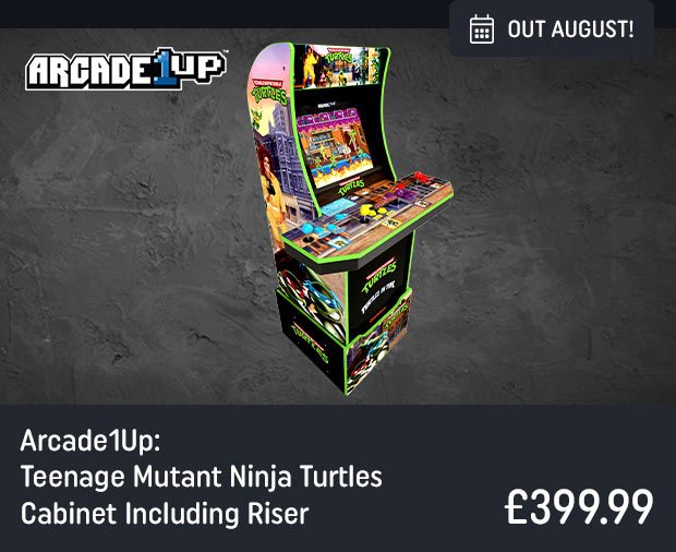 Arcade1Up: Teenage Mutant Ninja Turtles Cabinet Including Riser
