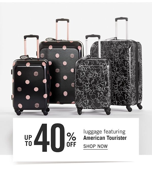 Up to 40% off luggage featuring American Tourister. Shop Now.