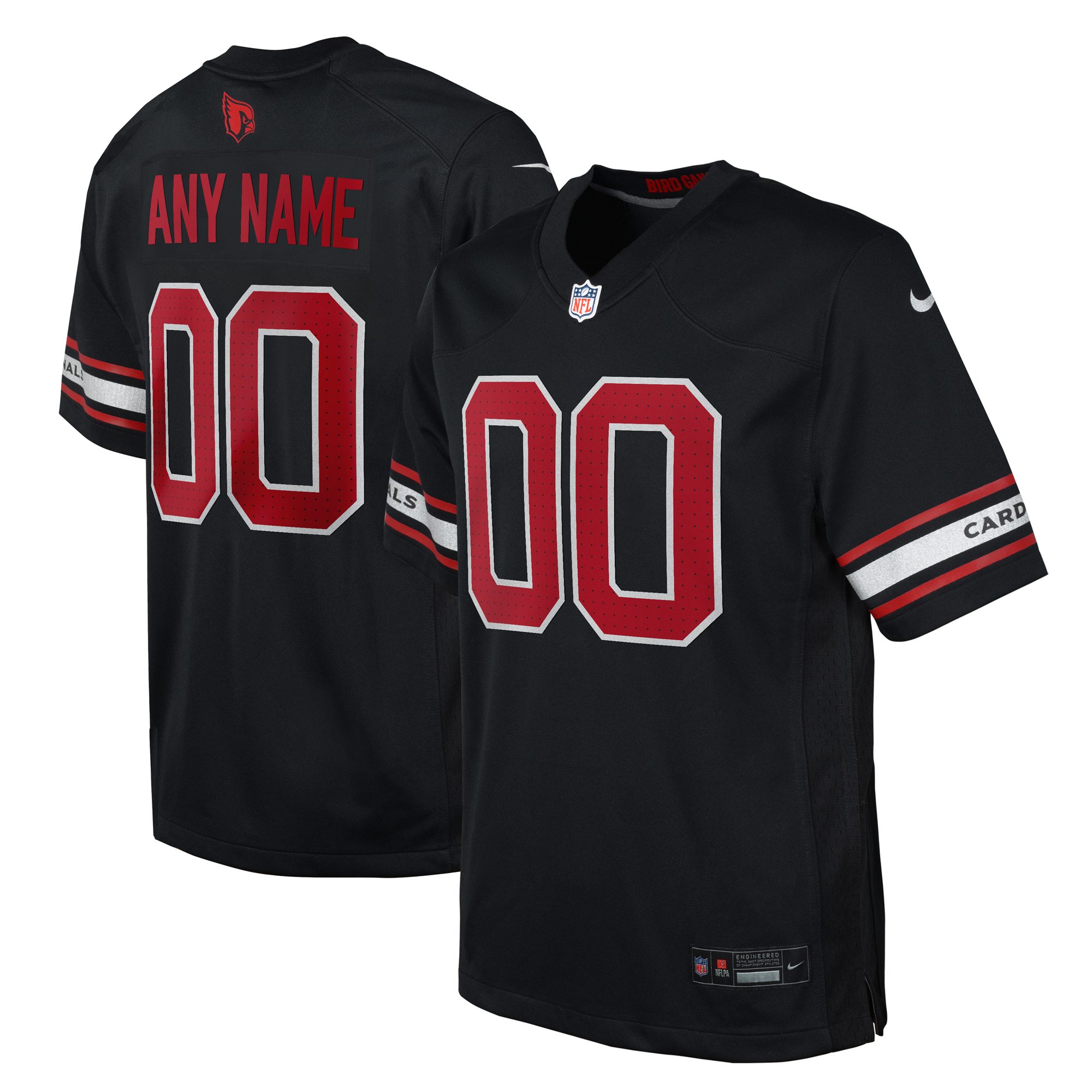 Youth Nike Black Alternate Custom Game Jersey