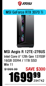 MSI Aegis R 12TE-276US