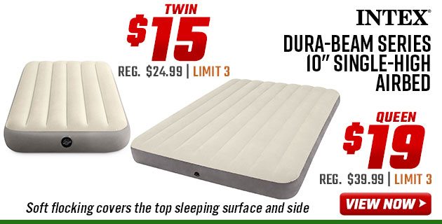 Intex Dura-Beam Series 10'' Single-High Airbed