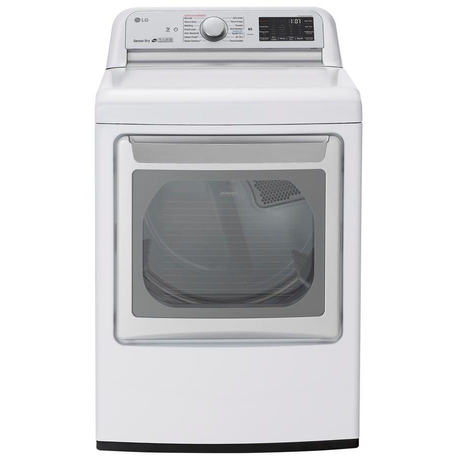 LG WiFi Gas Dryer with TurboSteam - White 7.3 cu.ft.