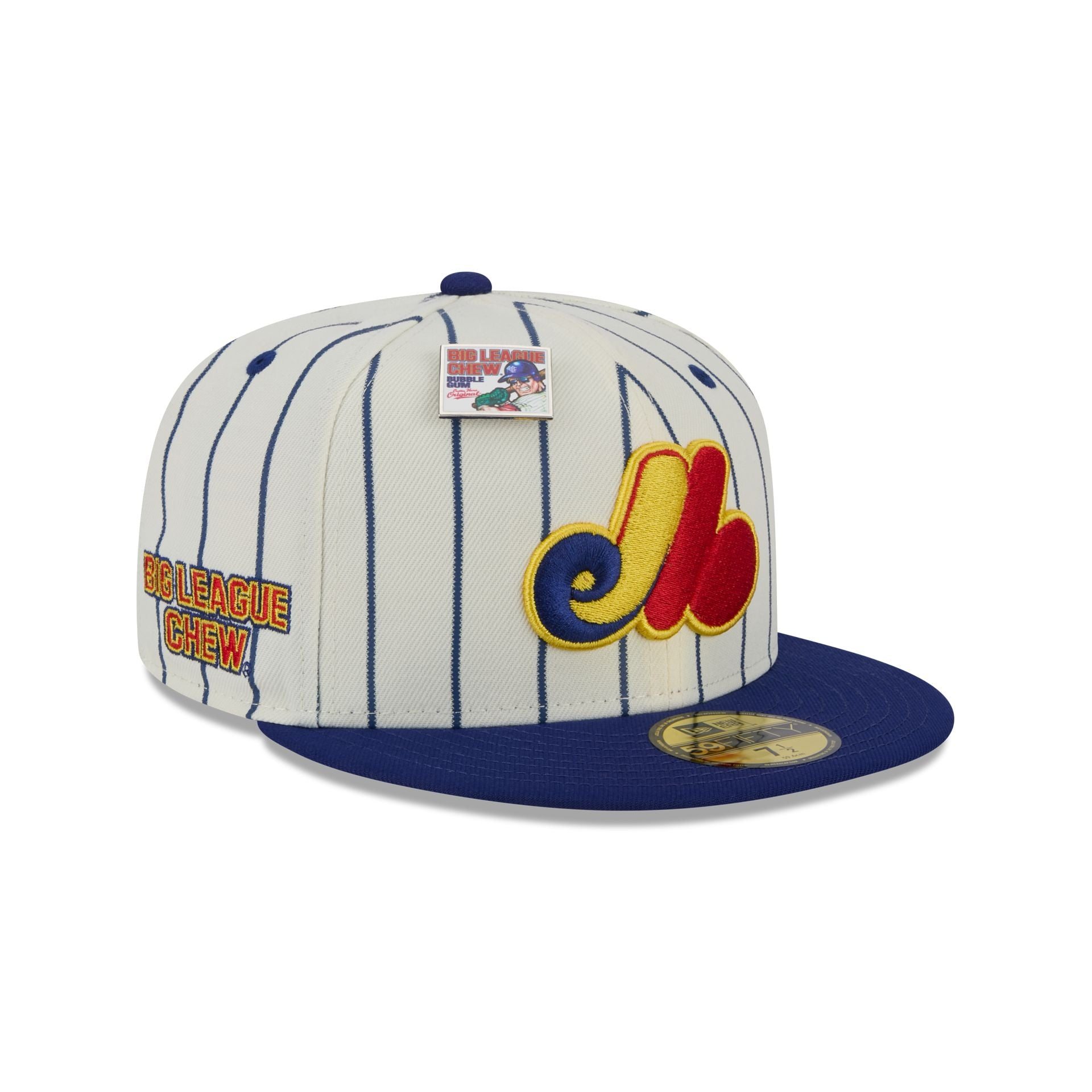 Image of Big League Chew X Montreal Expos Pinstripe 59FIFTY Fitted