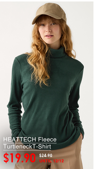 PDP12 - WOMEN HEATTECH FLEECE TURTLENECK T-SHIRT