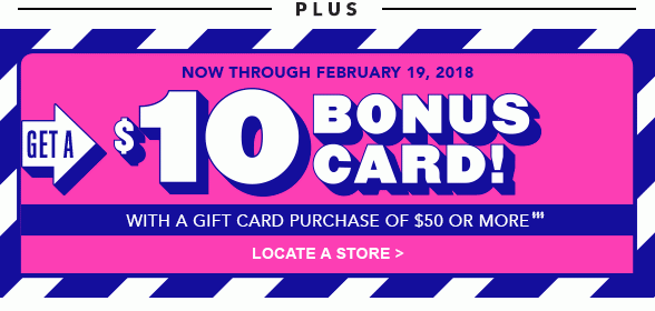 Post-Holiday Bonus Event Gift Card 