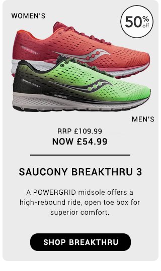 Shop Saucony Breakthru 3