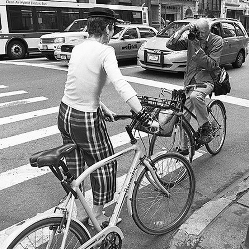 Bill Cunningham photographing Tziporah Salamon, 2011, by Antonio Alvarez