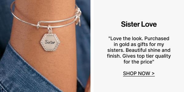 Sister, 'Woven Together' Charm Bangle