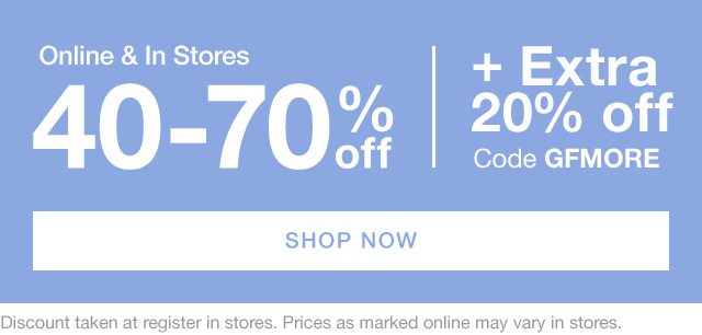 40 to 70% Off