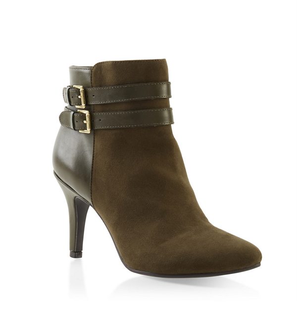 Two Buckle Pointed Toe Booties