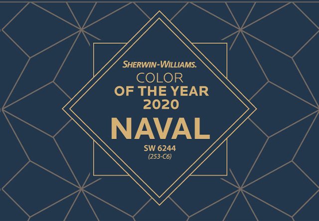 Sherwin-Williams Color of the Year 2020 - Naval SW 6244