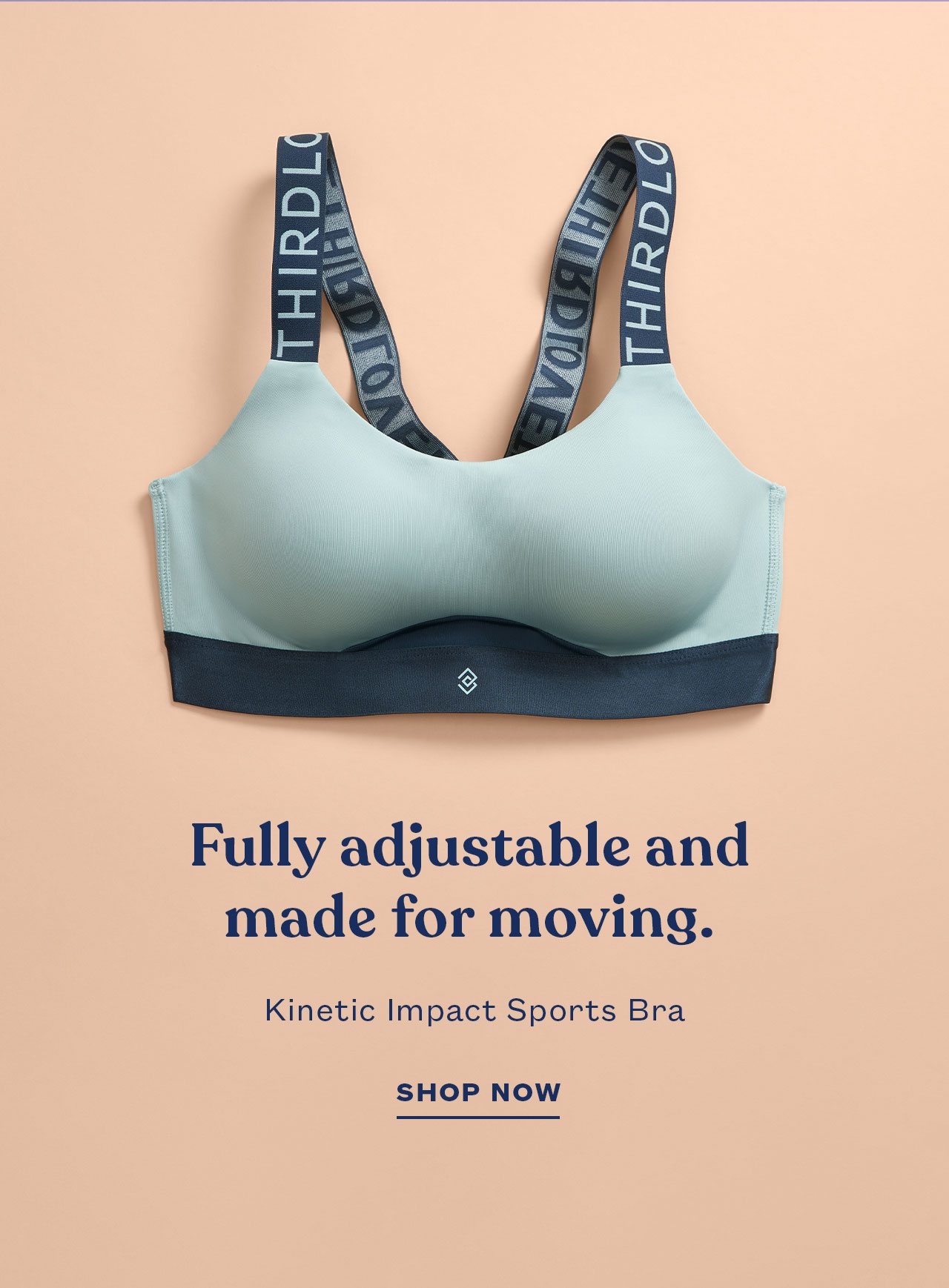 Fully adjustable and made for moving. | Kinetic Impact Sports Bra