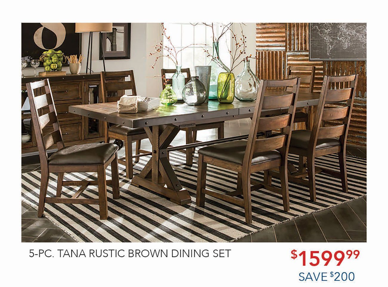 Tana-Rustic-Brown-Dining-Set