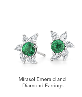 Mirasol Emerald and Diamond Earrings
