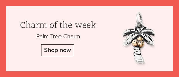 Charm of the week - Palm Tree Charm - Shop now