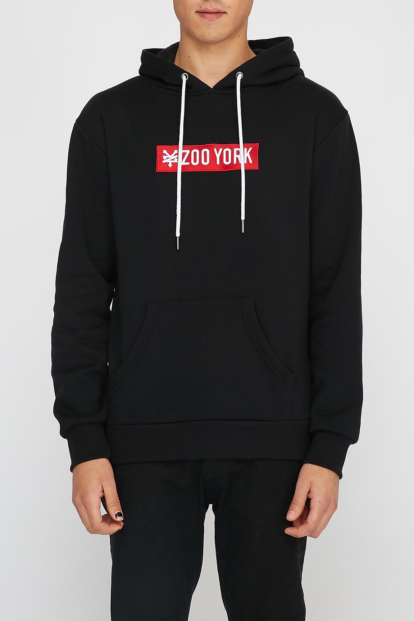 Image of Zoo York Mens Bar Logo Hoodie