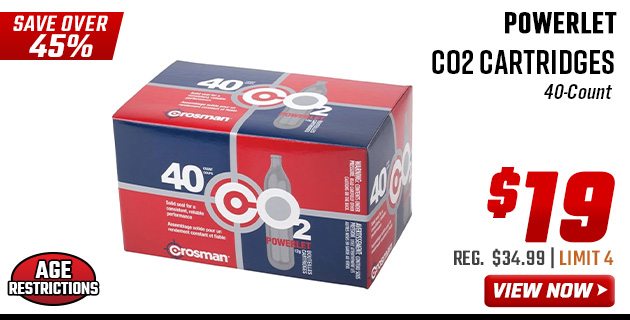 Powerlet 40-Count CO2 Cartridges