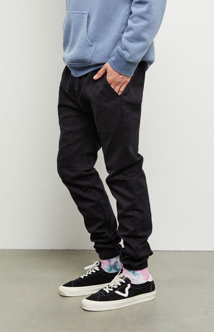 pacsun black joggers