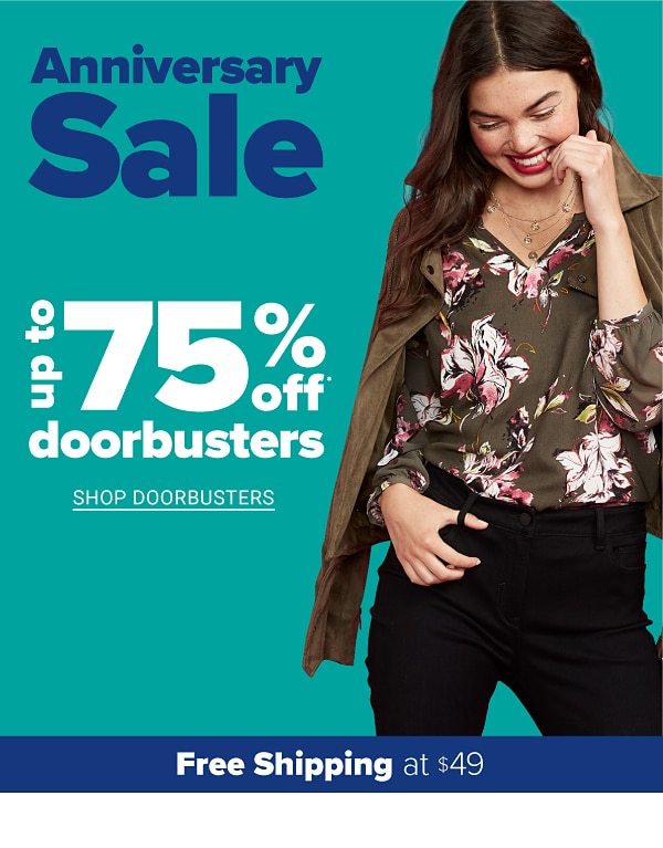 Up to 75% off Doorbusters - Shop Doorbusters