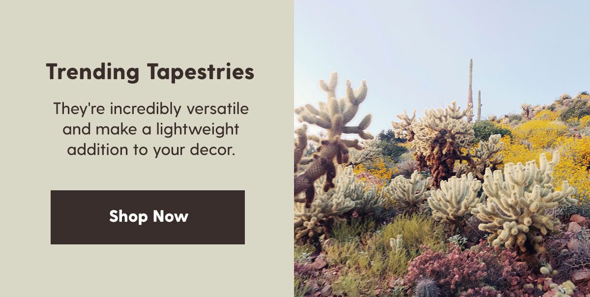 Trending Tapestries . Shop Now →