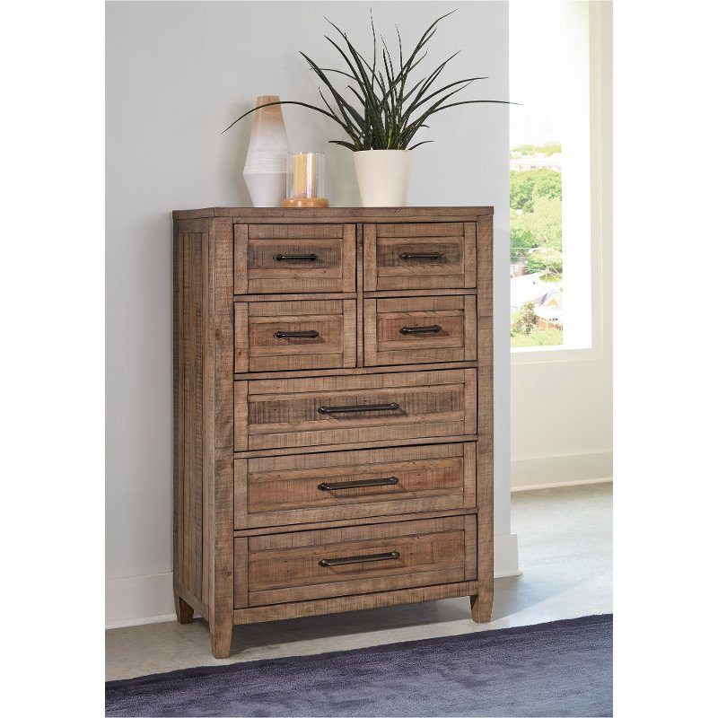 Farmhouse Reclaimed Pine Chest of Drawers - Hollow Hills