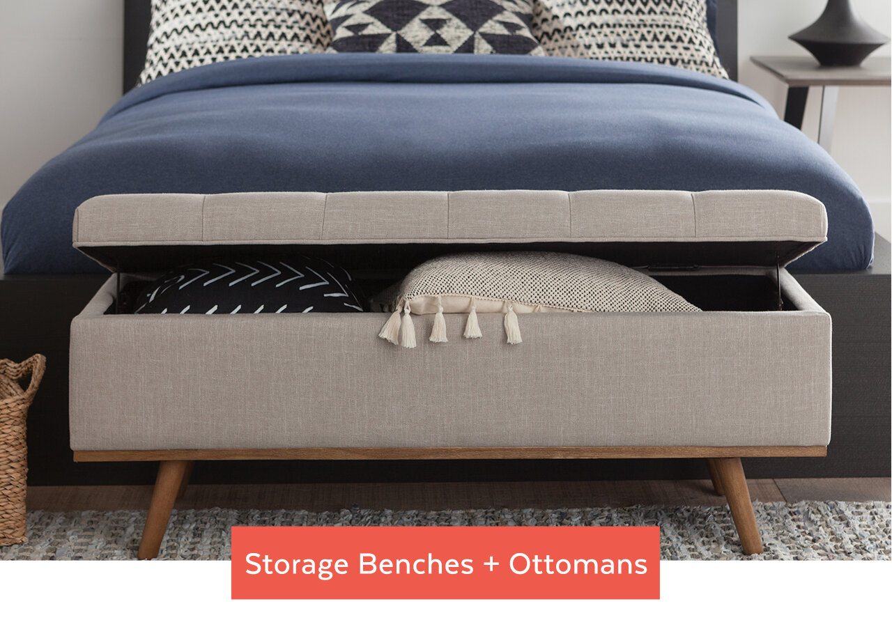 Storage Benches and Ottomans