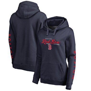 Boston Red Sox Fanatics Branded Women's High Class Pullover Hoodie - Navy