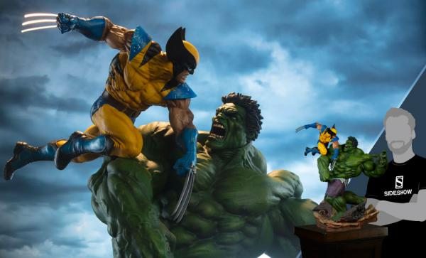 Hulk and Wolverine Maquette