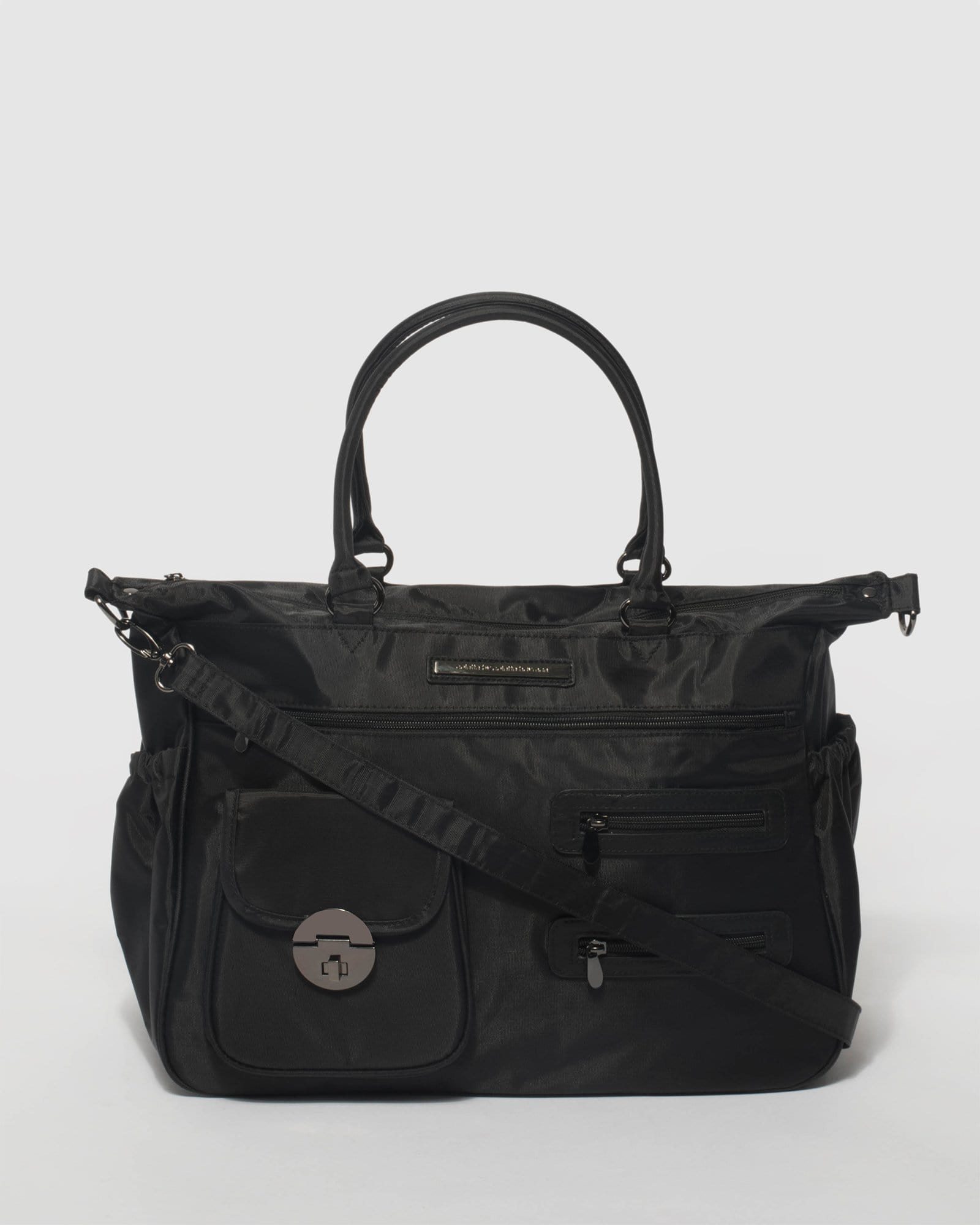 Image of Black Nylon Baby Bag