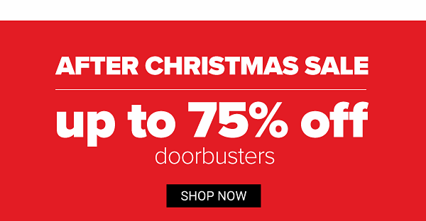 After Christmas Sale! Up to 75% off Doorbusters - Shop Doorbusters