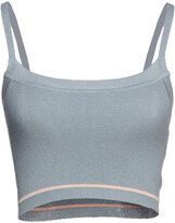 Ribbed Stretch-knit Bra Top