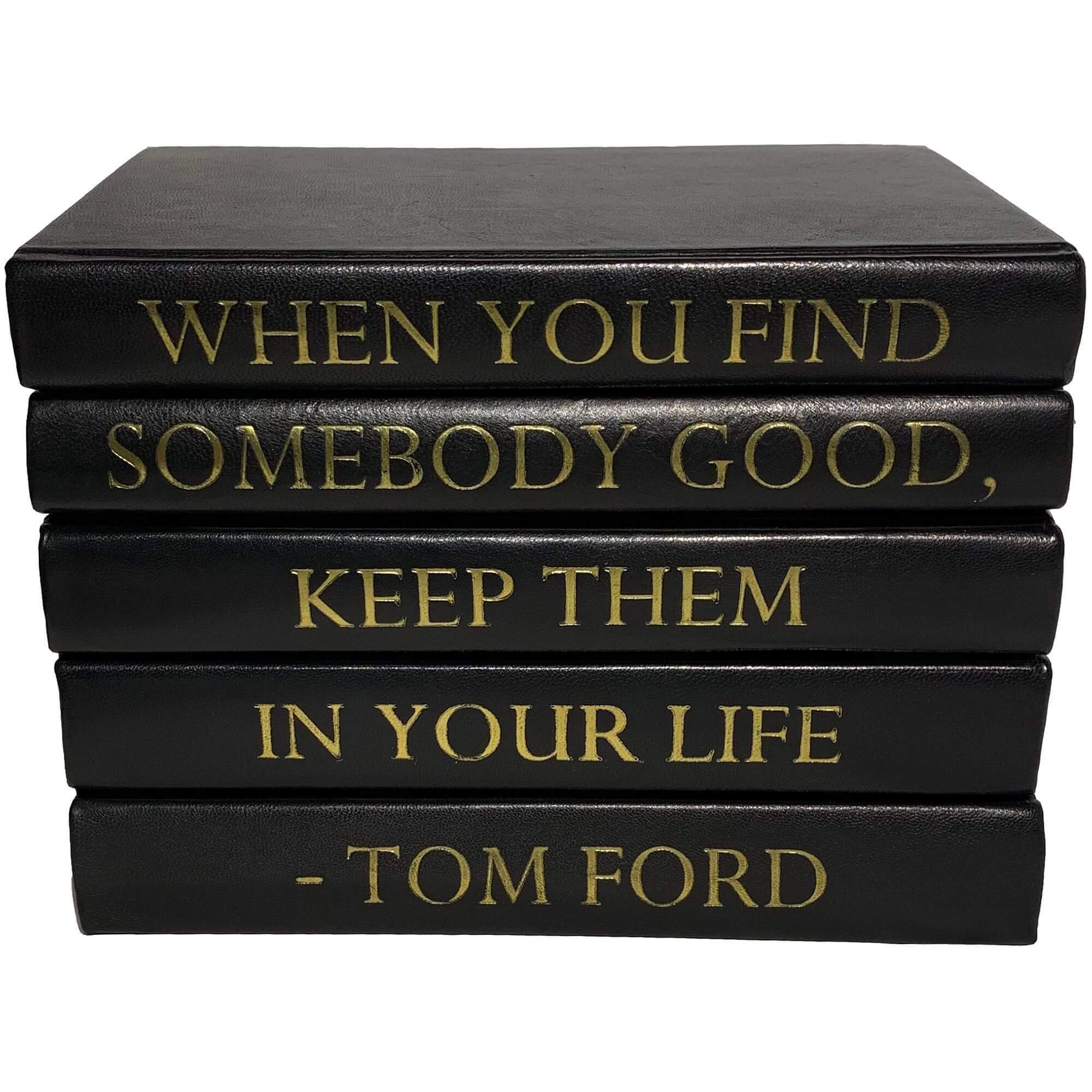 Image of Leather Stack of Books, When You Find Somebody Good