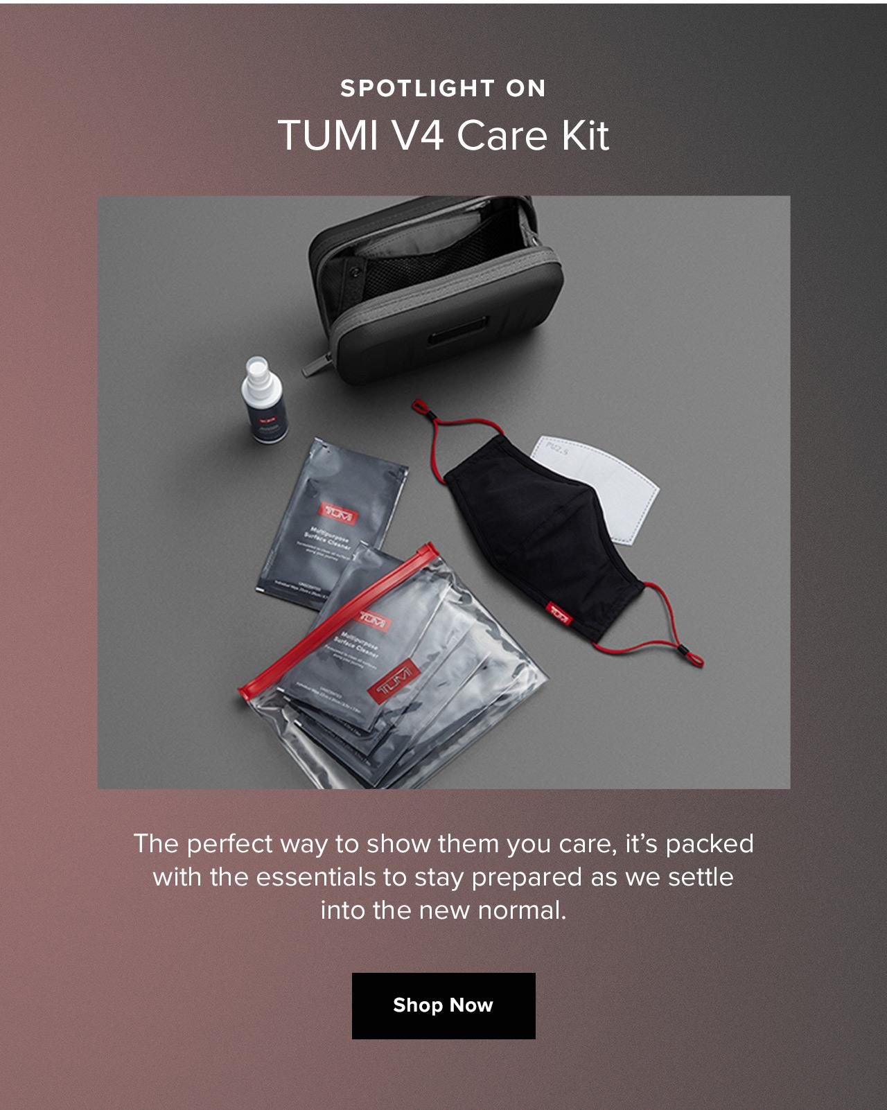 Spotlight On. TUMI V4 Care Kit. Shop Now