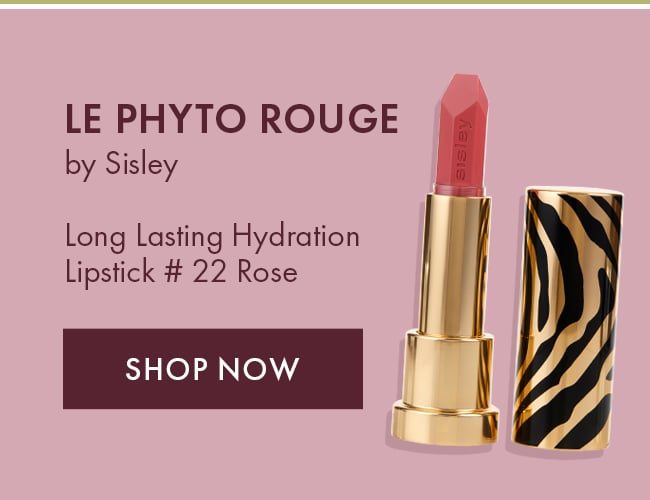 Le Phyto Rouge by Sisley Long Lasting Hydration Lipstick # 22 Rose. Shop Now