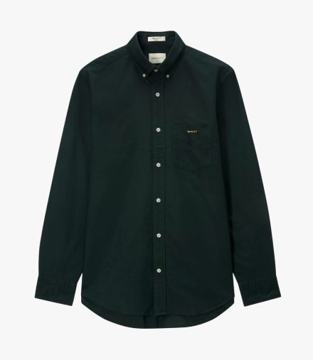 GANT Cotton Regular Fit Oxford Shirt, Tartan Green, £96