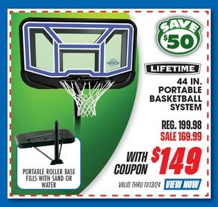 Lifetime 44'' Portable Basketball Hoop