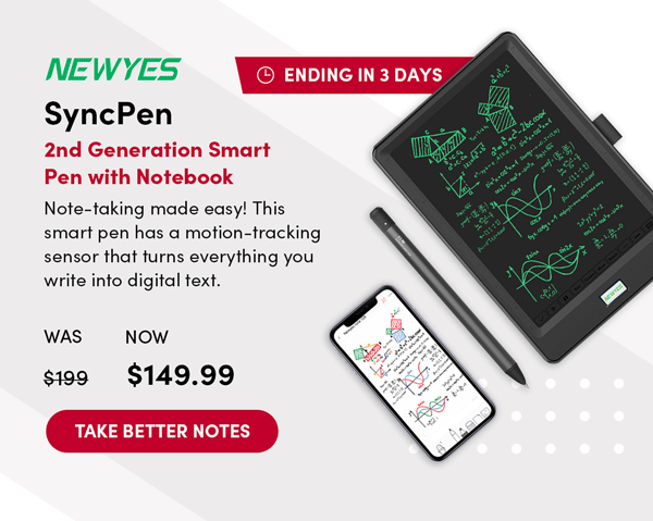 NextGen SyncPen Smart Pen w/ Notebook | Take Better Notes 